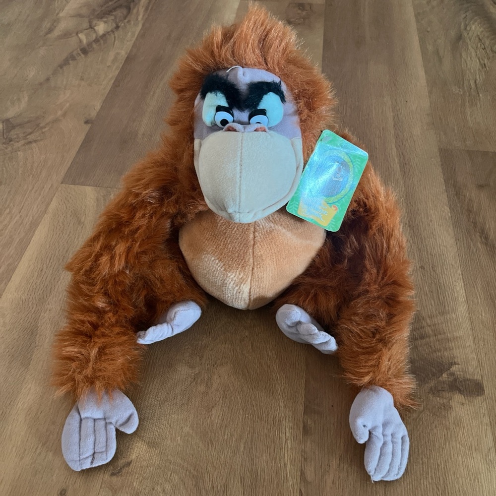 Disney The Jungle Book King Louie Plush Orangutan Stuffed Animal 14 inch w Tags